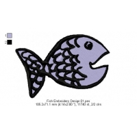 Fish Embroidery Design 01